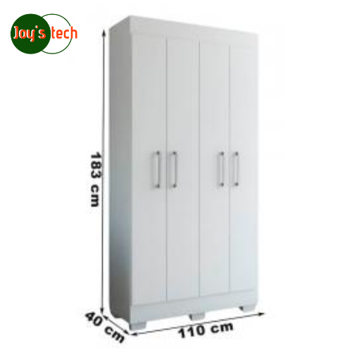 ROUPEIRO 4 PORTAS MADRI - BRANCO BRILHO  FIORELLO