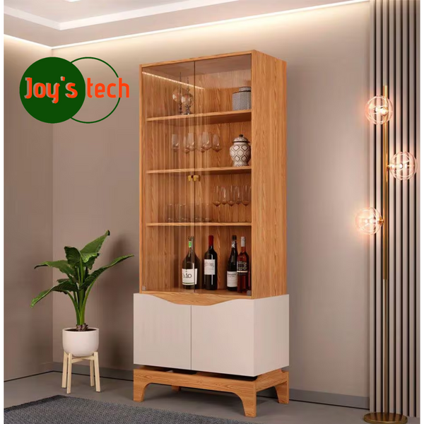 CRISTALEIRA DJ NICE 0,74X1,81X0,39 28945.222 FREIJO/OFF WHITE