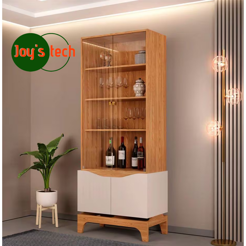 CRISTALEIRA DJ NICE 0,74X1,81X0,39 28945.222 FREIJO/OFF WHITE