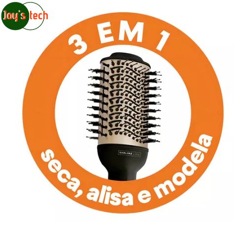 ESCOVA SECADORA SUBLIME LISS MALLORY 1200W B90000491 Preto/Dourado 110 VOLTS