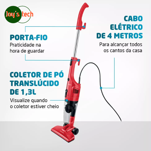 ASPIRADOR MONDIAL VERTICAL AP-36 79676-01 VERMELHO/PRETO 127 V