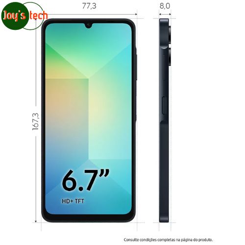 SMARTPHONE SAMSUNG GALAXY A06  4GB X 64 GB  BLACK