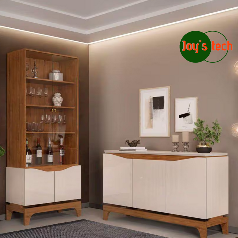 CRISTALEIRA DJ NICE 0,74X1,81X0,39 28945.222 FREIJO/OFF WHITE