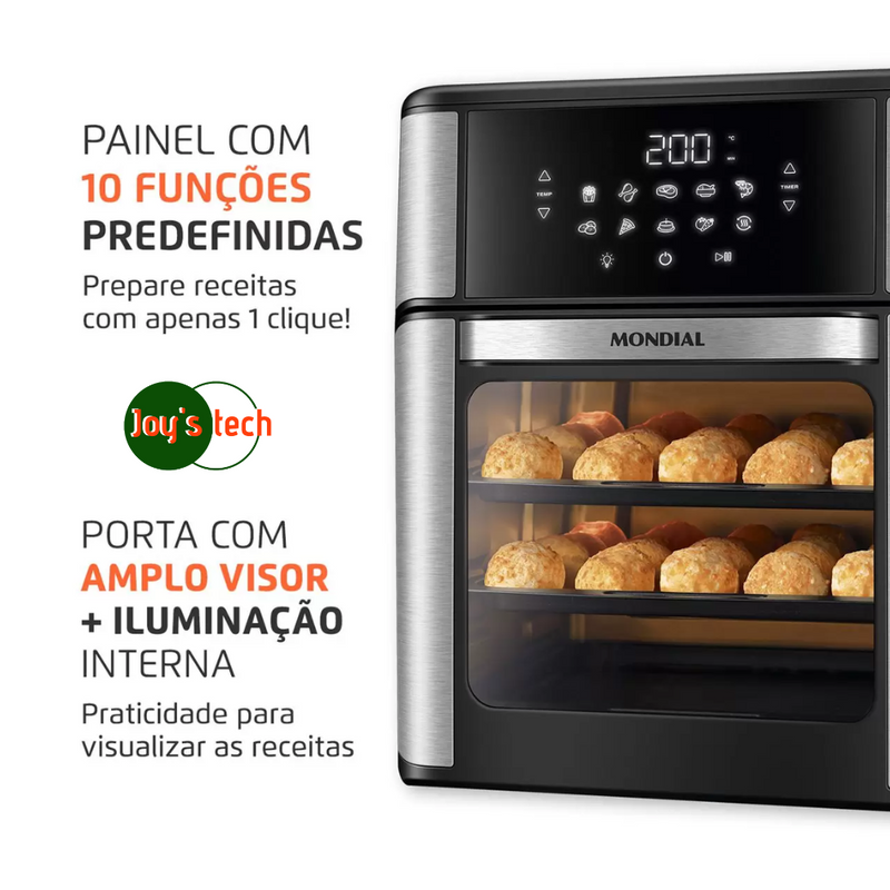 AIR FRYER MONDIAL AFO12L-BI 12L PTO 127V