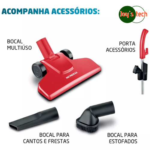 ASPIRADOR MONDIAL VERTICAL AP-36 79676-01 VERMELHO/PRETO 127 V