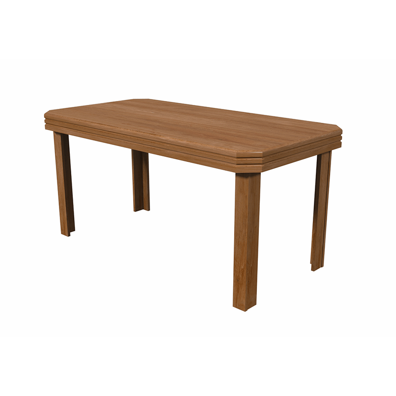 MESA PEROLA 1,55X850X780MM NOGUEIRA/NOGUEIRA