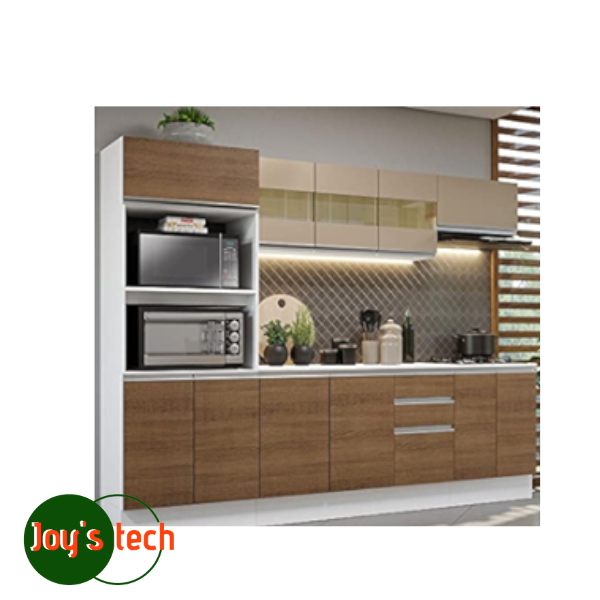 COZINHA MDF 2,35 ELEGANCE - CASTANHO/MB ALICANTE