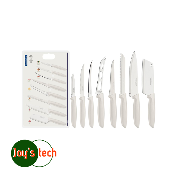 KIT FACA PLENUS BRANCO 8PCS  TRAMONTINA