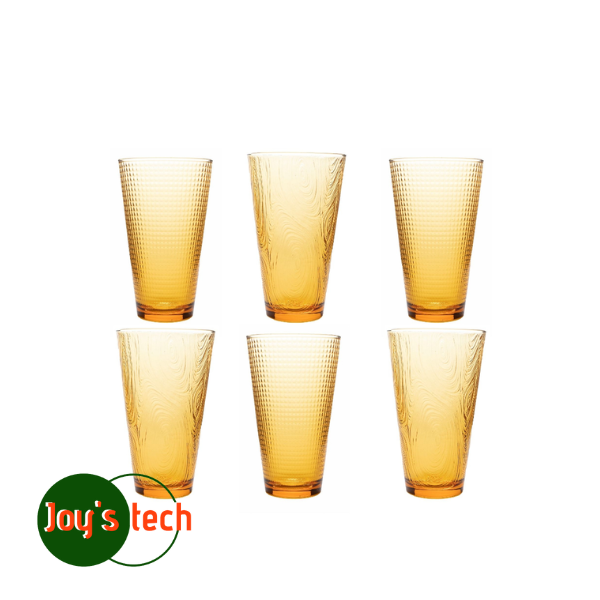 JOGO COPO VIDRO GENERATION LINDEN AMBAR 340ML 3PCS 1114495 NDI