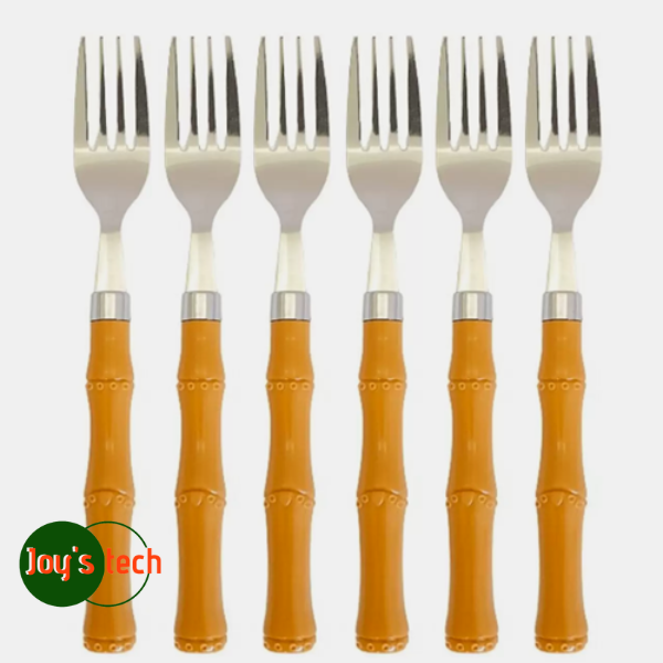 CONJ DE GARFO P/MESA LYOR C/CABO PLASTICO 19 5CM C/06 RF 1177