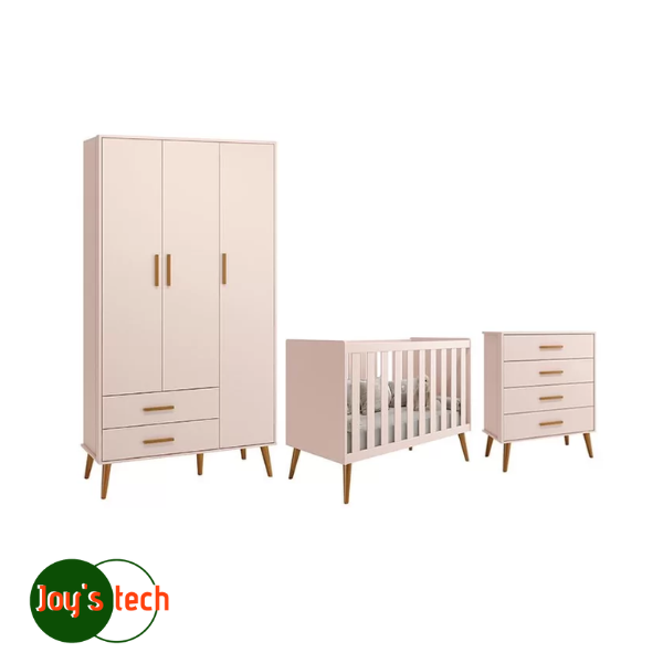 DORMITORIO RETRO NOAH ROSA CLARO