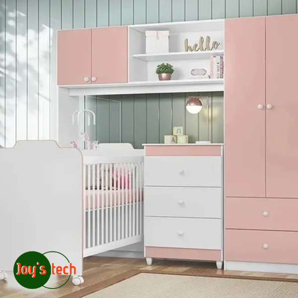DORMITORIO SOPHIA BRANCO/ROSA CLARO