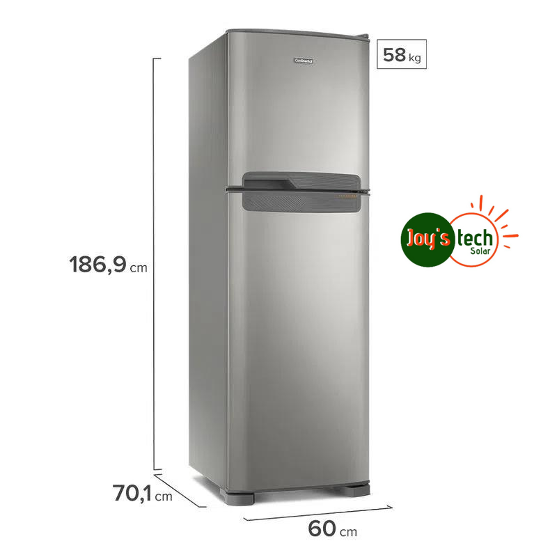 Geladeira Continental Frost Free Duplex Prata 394 Litros (TC44S)