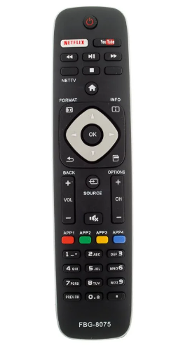CONTROLE REMOTO TV PHILIPS LED FBG-8075