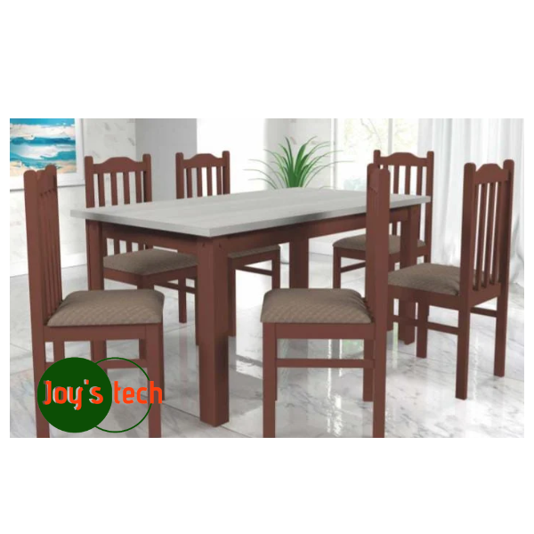 CONJUNTO MESA ALICE 1,55 M C/ 6 CADEIRAS