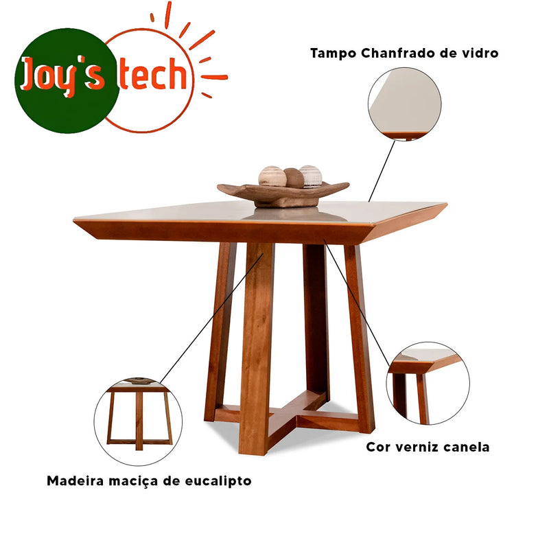 Mesa De Jantar Renata 1,60 Vidro