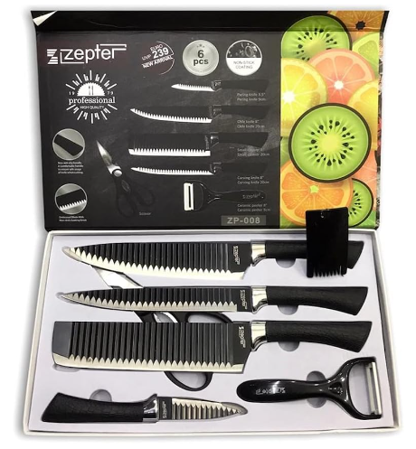 FAQUEIRO  6 PEÇAS ZEPTER